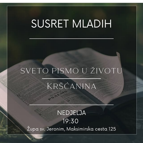Kateheze za mlade - Sveto Pismo u životu kršćanina