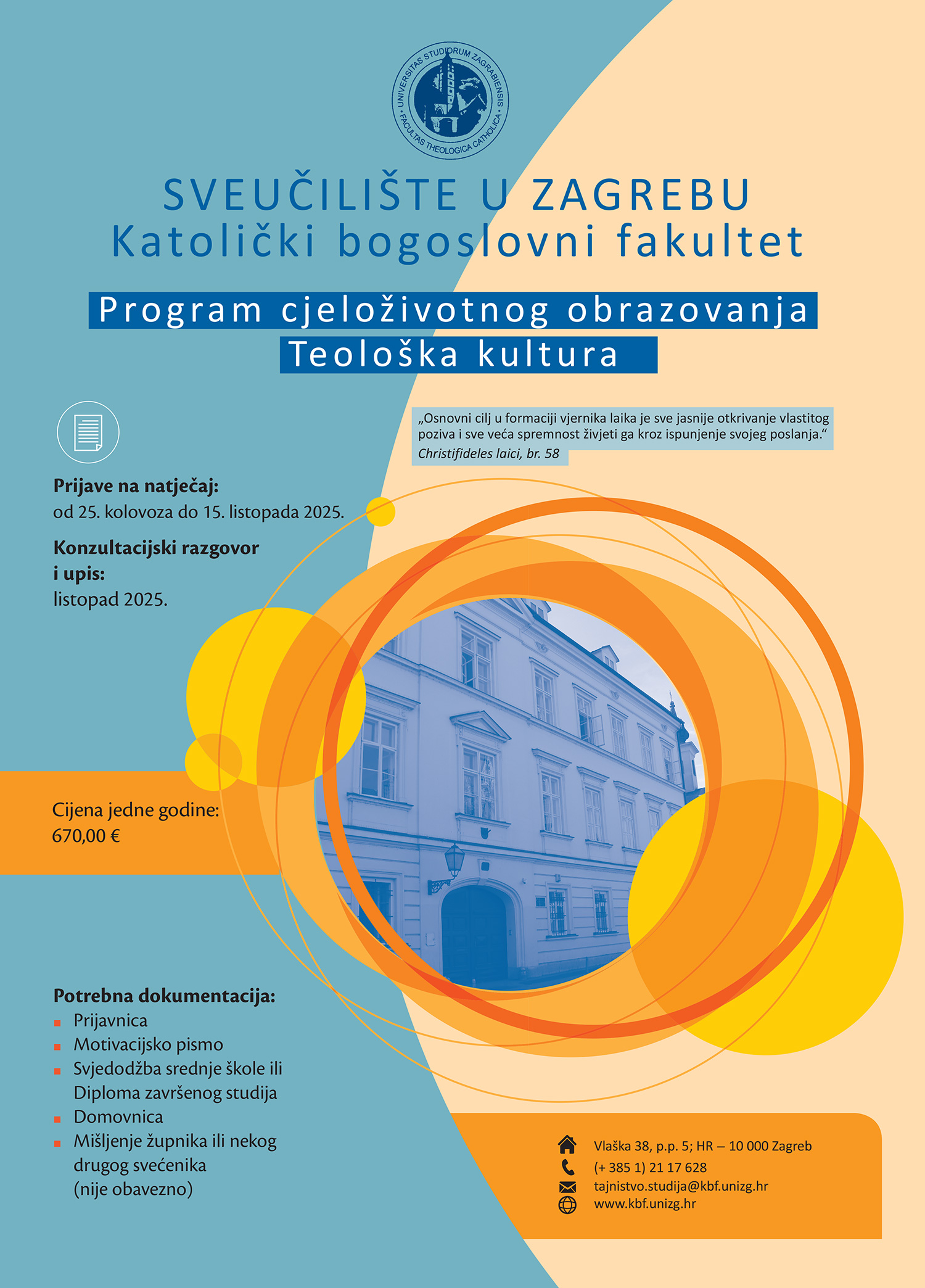 Program cjeloživotnog obrazovanja - Teološka kultura