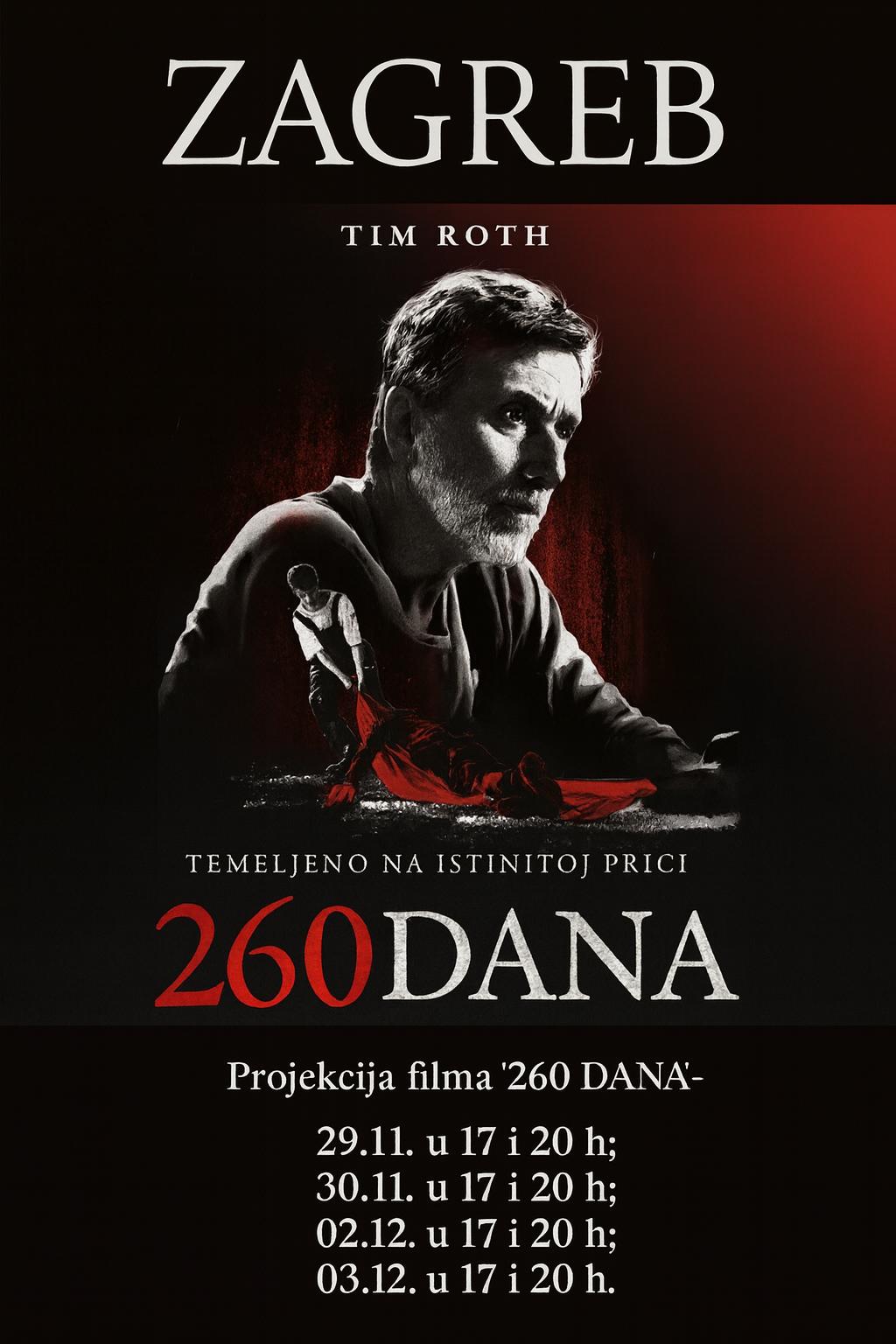 Novi termini za film 260 dana u kinu Studentski centar
